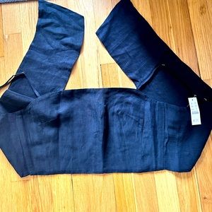 J.Crew Crop black tie in back top - size M. New with tags!!
